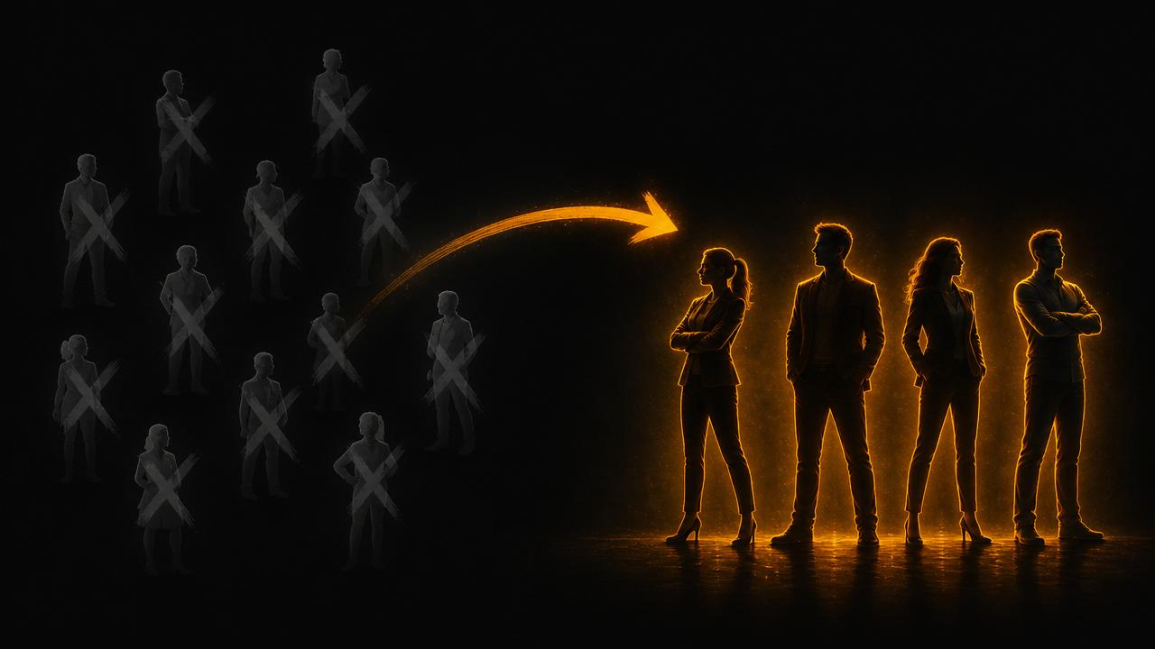 Smaller focused team illustration